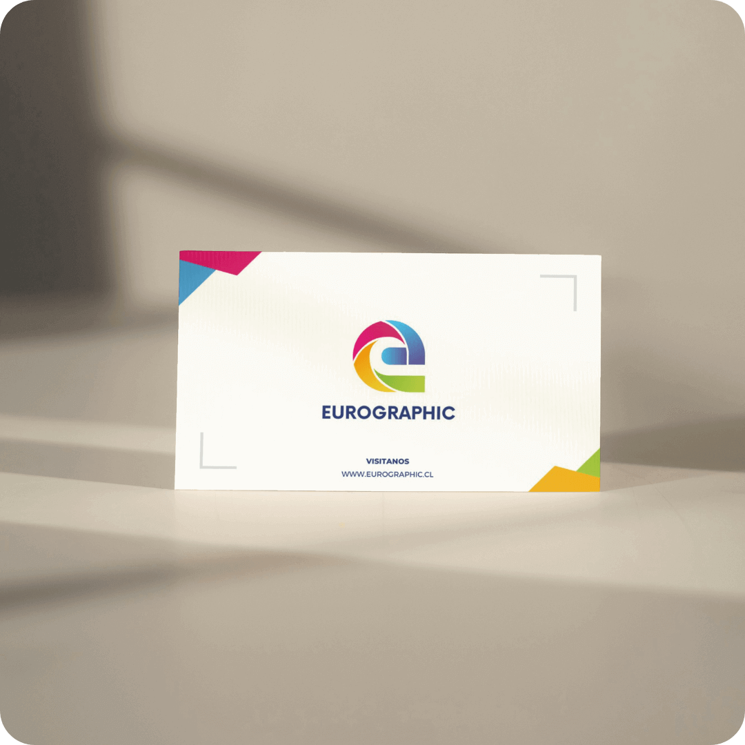 Tarjeta de Presentación Premium con Laminado - Eurographic.cl